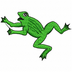 Frogs Embroidery Design 6